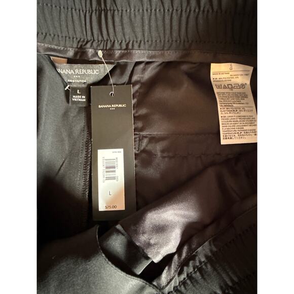 BANANA REPUBLIC PANTS - NEW- size Large L black - Picture 5 of 5
